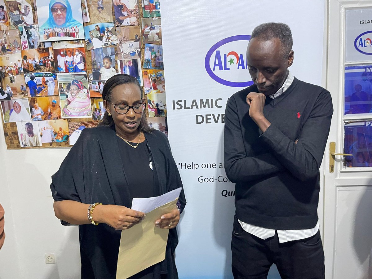 Alamalrwanda's tweet photo. This evening, the family of our former palliative care patient, Demba Darius, visited Al Amal to share their gratitude and honor his final wish. Instead of flowers, his friends and family donated to support palliative care patients. We are deeply thankful. 🤍 https://t.co/id9FX3bCWl