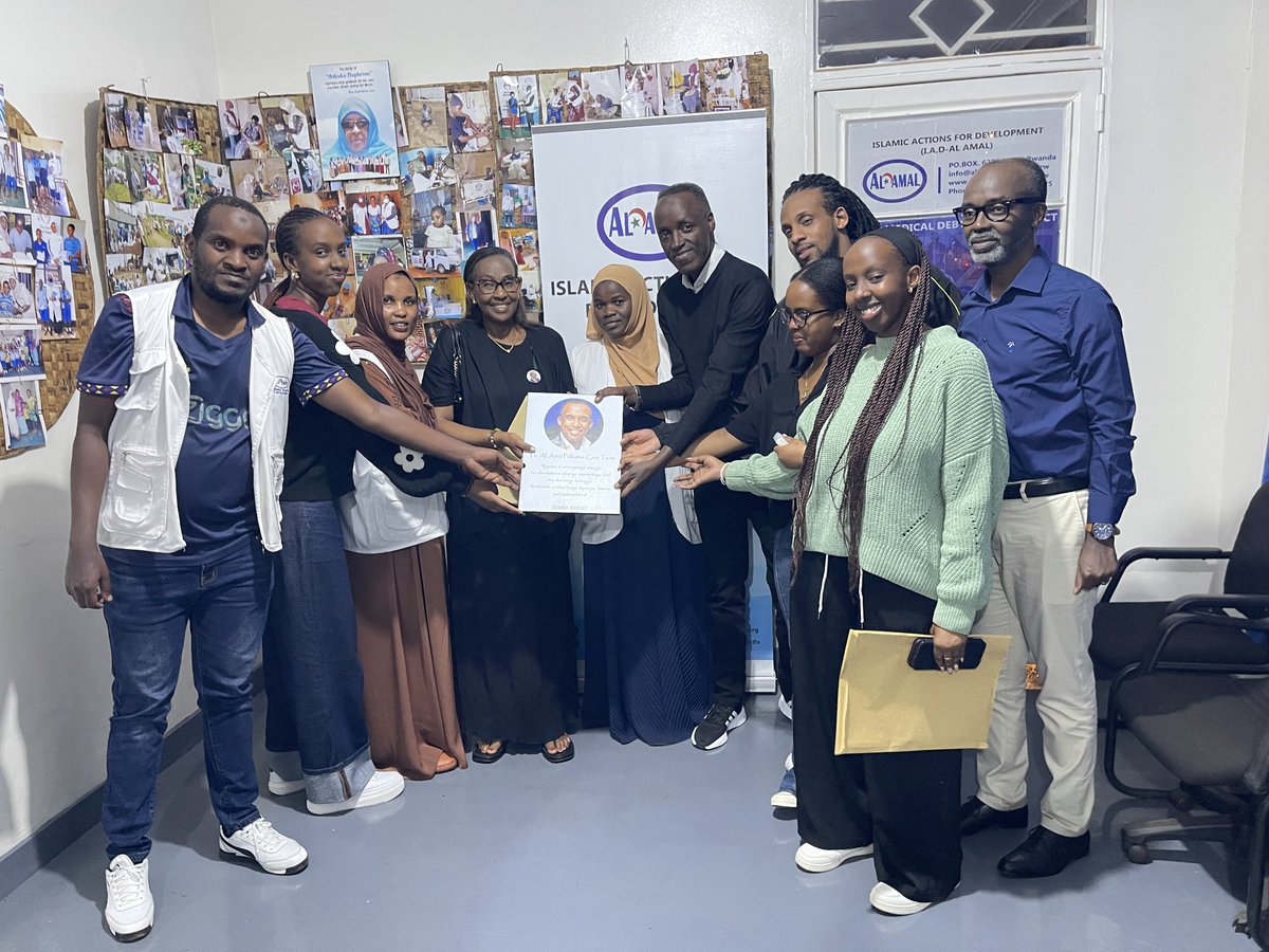 Alamalrwanda's tweet photo. This evening, the family of our former palliative care patient, Demba Darius, visited Al Amal to share their gratitude and honor his final wish. Instead of flowers, his friends and family donated to support palliative care patients. We are deeply thankful. 🤍 https://t.co/id9FX3bCWl