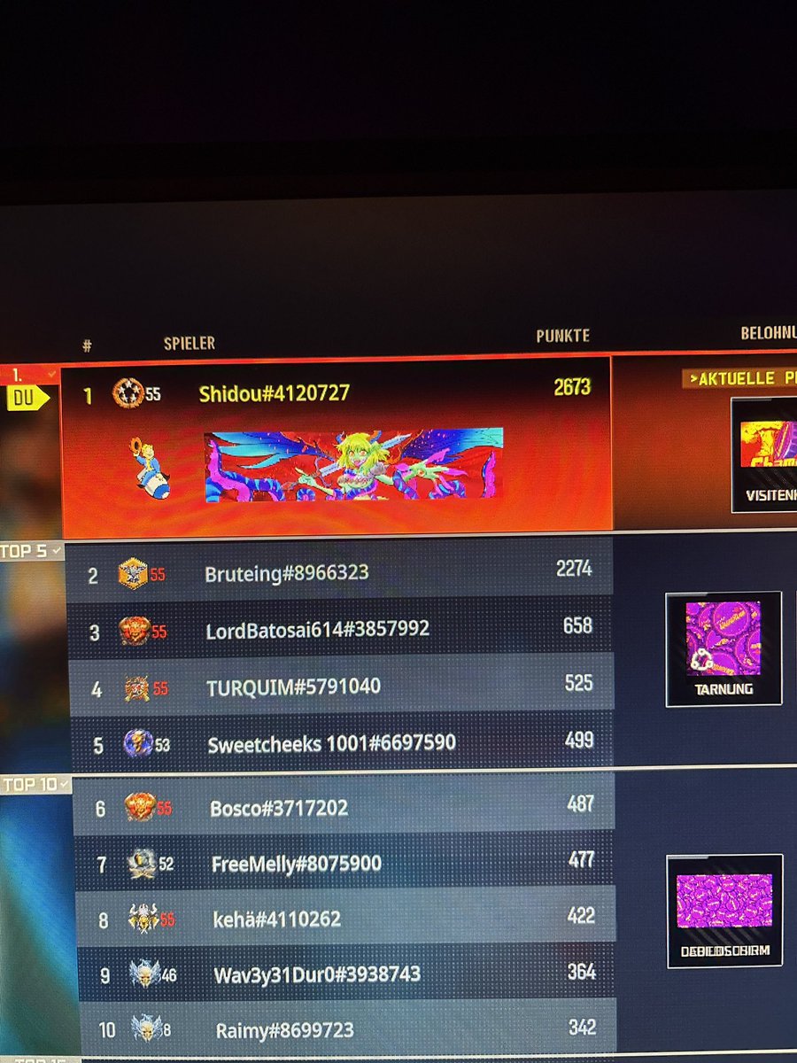 teodora_rl's tweet photo. @imTheRealMetal This can’t be real , am I the only one who needed over 2500 caps to hold my first place lmao https://t.co/F5W520Xusa