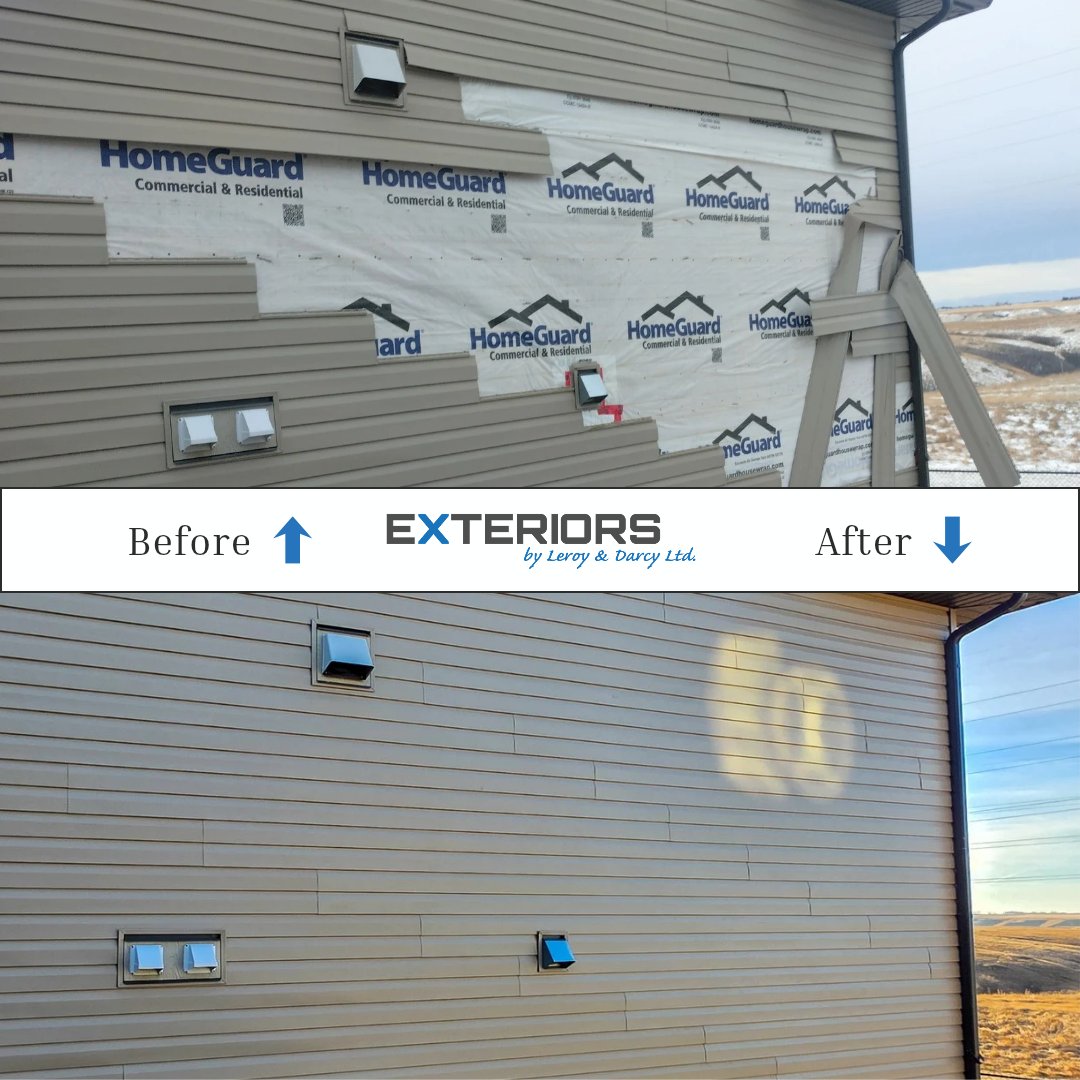 Exteriorsld's tweet image. Wind damage, handled. 🏡💪

Location: Lethbridge, AB, Canada 
Year: 2026
Products: @GentekCanada D5 Pebble Vinyl Siding 

Request a Quote! ⬇️ 
exteriorsld.com
📞 (403) 327-9113 
📧 info@exteriorsld.com 

#ExteriorsByLeroyAndDarcy #Gentek #Siding #YQL #WindDamage