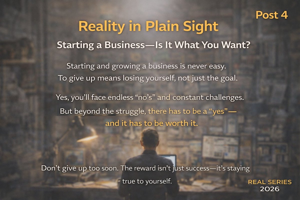TupperDonn15330's tweet photo. If you quit too soon, you don’t just lose the business — you lose yourself. https://t.co/j2A22by5Ju