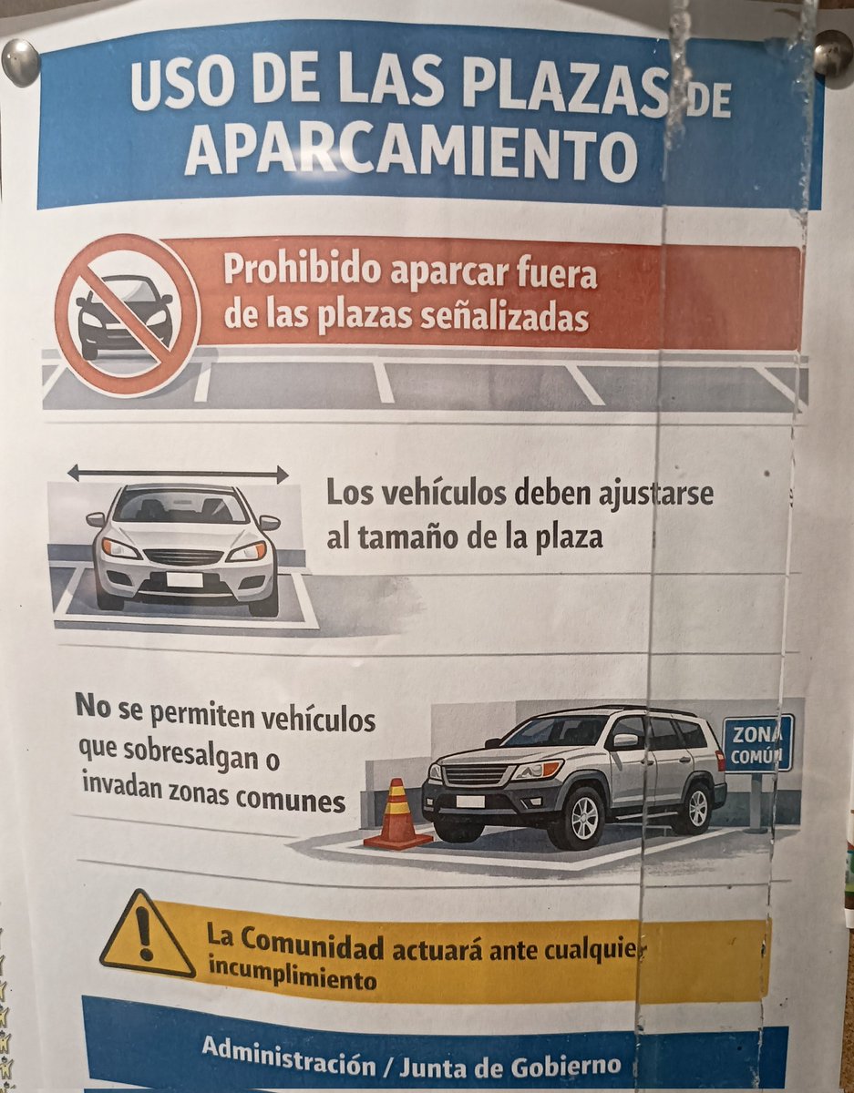 angry_maricorn's tweet photo. Bueno, pues en casa de mi madre han tenido que recordar cómo hay que meter los coches dentro de las plazas de parking. @LiosdeVecinos https://t.co/TyNocpHzzE