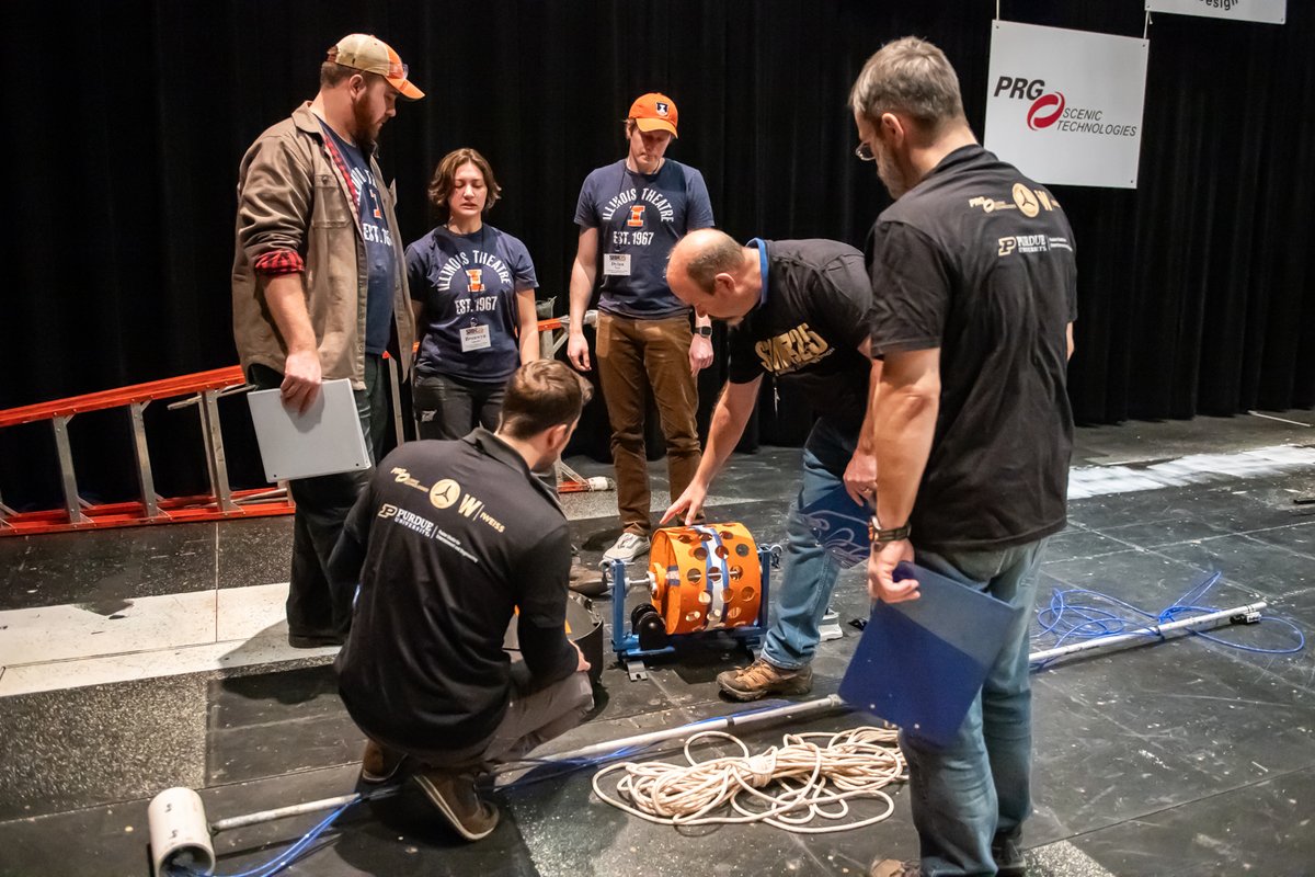 PRGlive's tweet image. Proud to support @Purdue's Fusion Studio &amp;amp; the '25 Stage Machine Design Competition, where theatre tech students design &amp;amp; build the machines that make stage effects possible. This year’s challenge was a manual petal drop effect for Much Ado About Nothing. Congrats to all!