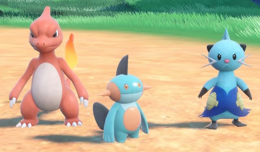 Charmeleon, Marshtomp, &amp; Dewott :3

#Pokemon #PokemonScarletViolet #Charmeleon #Marshtomp #Dewott