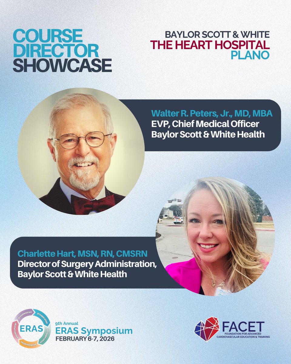 TheFACET_'s tweet photo. The upcoming ERAS Symposium (February 6th and 7th) brings you some of the best and most credible experts in the field to lead the program forward.
.
Register at https://t.co/GZAo3cWxEF
.
#FACET #ERASUSA #ERASSymposium https://t.co/Pp0zlDNefF
