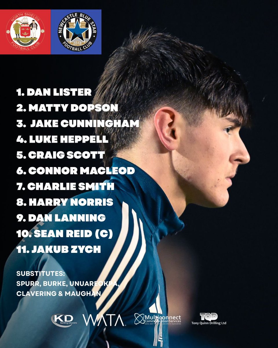 nbsfc2018's tweet photo. 𝗦𝗧𝗔𝗥𝗧𝗜𝗡𝗚 𝗫𝗜 | 𝗡𝗼𝗿𝘁𝗵 𝗦𝗵𝗶𝗲𝗹𝗱𝘀 (𝗔)

How we line up in NE29. 🖊️ 

Brilliant to have Liam Clavering back in the matchday squad following his broken ankle back in pre-season. 🙌🏼 https://t.co/XXkP1ookjg