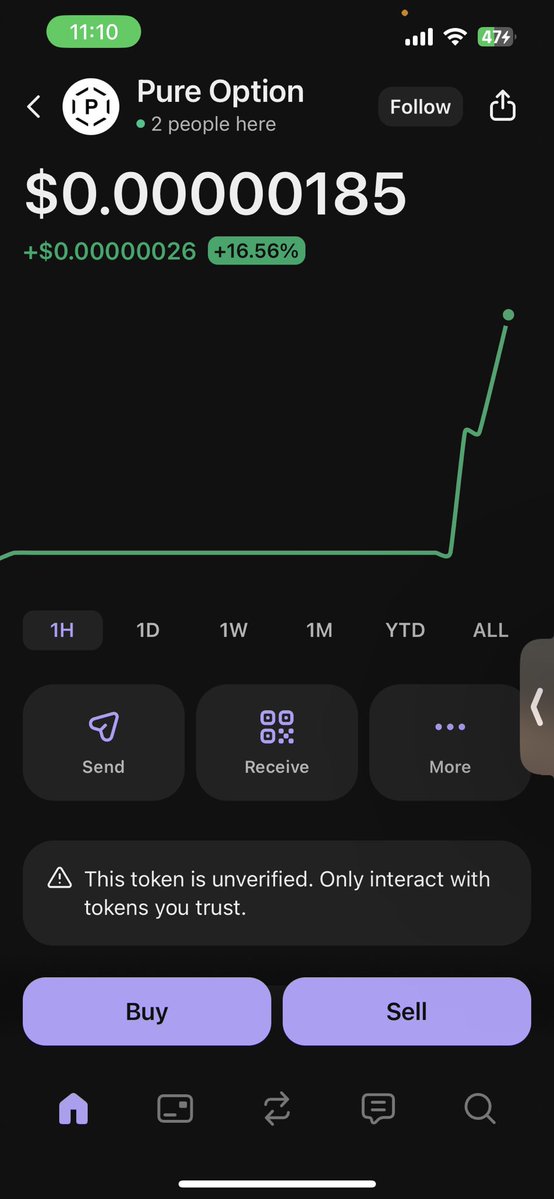 PureOption1's tweet image. Smashed it last night let’s goo $PO