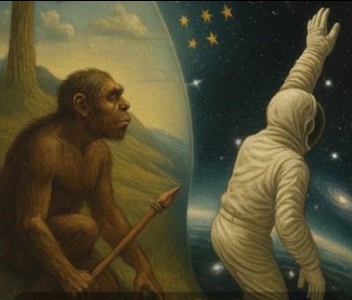 TurkSapienn's tweet image. Milyonlarca yıl önce ağaçlarda dört ayak üstünde yaşayan, kıllı, kuyruklu, kendinin bile ne olduğunun bilincinde olmayan bir canlı formu, bugün başka gezegenlere gidecek zeka boyutuna evrildi.

İşte mucize budur.