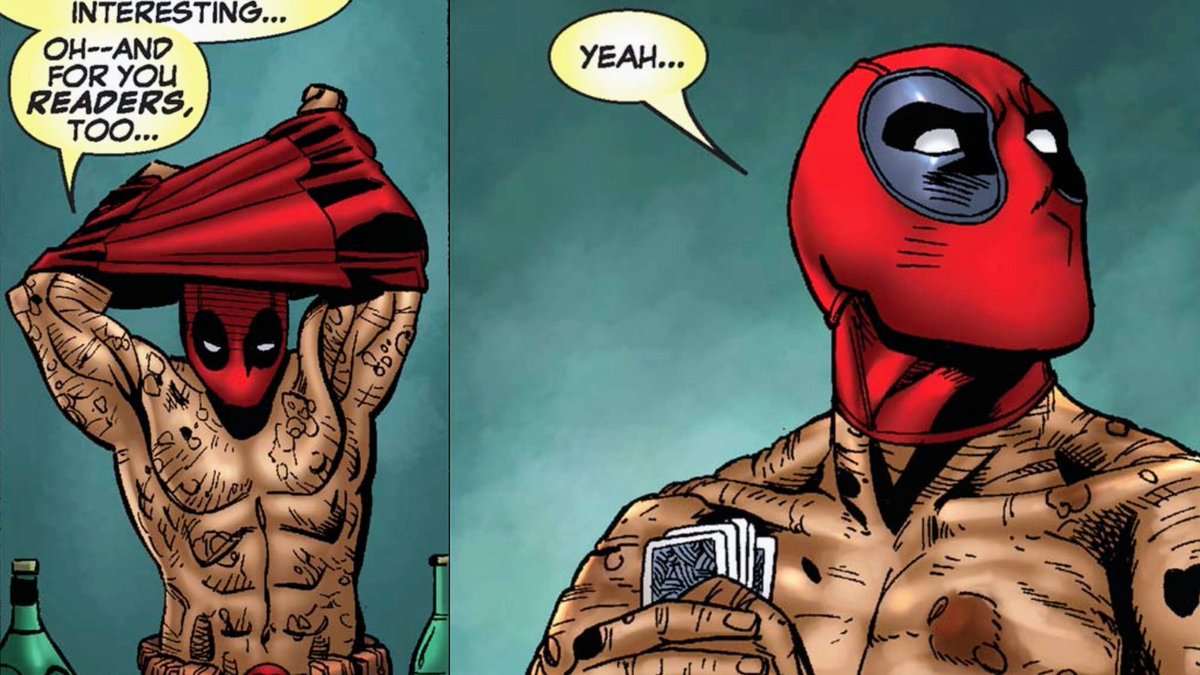 KyloKittyMeow's tweet image. Strip Poker Pool 🃏 Cable &amp;amp; Deadpool (2004) #40