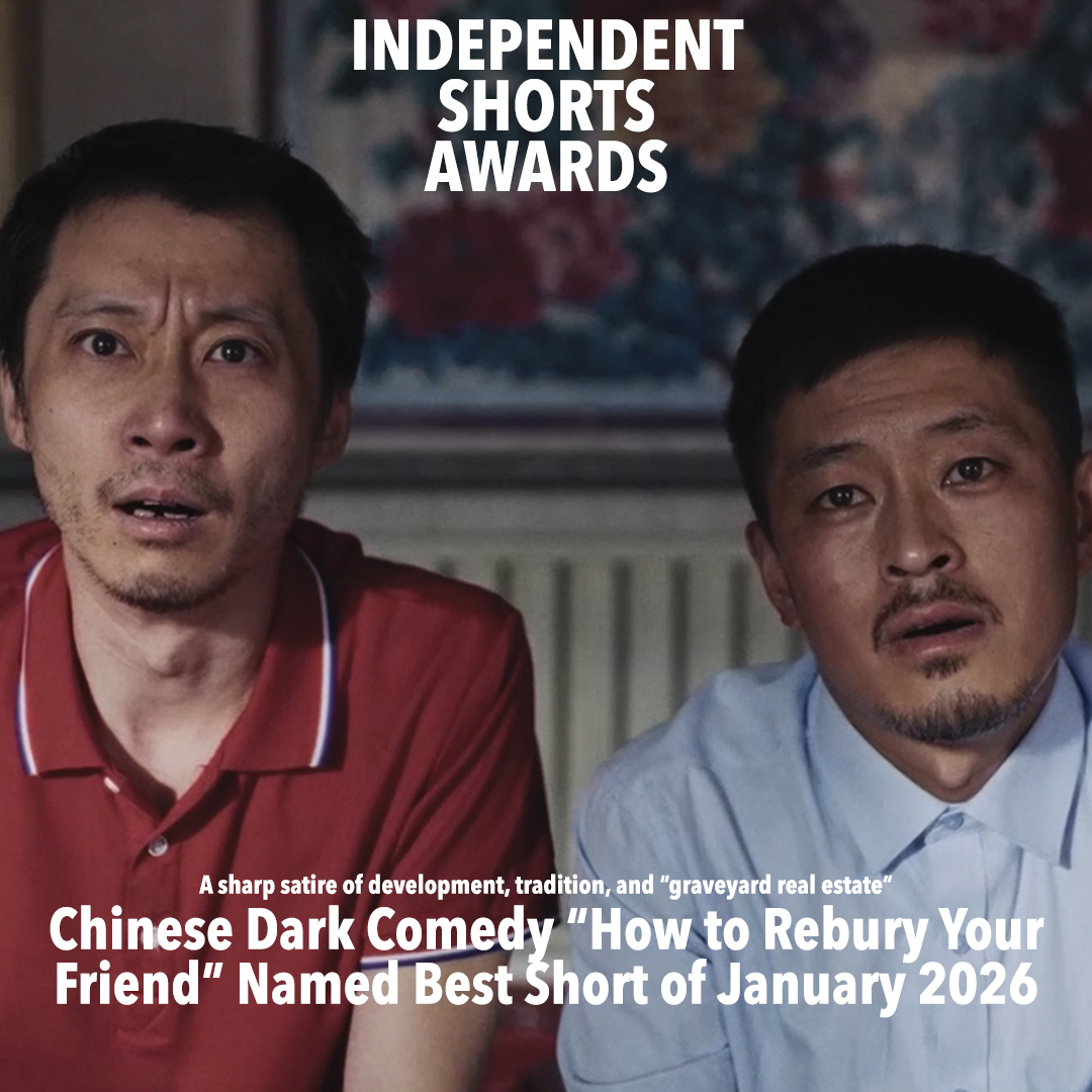 IShortsAwards's tweet photo. Digging for Dignity: Chinese Dark Comedy “How to Rebury Your Friend” Named Best Short of January 2026.
Congratulations to Pengfei Fan and the entire team behind the film.
Read more: https://t.co/M6sRJVZv6I
#IndependentShortsAwards #BestShortOfJanuary #HowToReburyYourFriend #PengfeiFan #ShortFilm #IndieFilm #DarkComedy #ChineseCinema #FilmFestival #FestivalWinners #AwardWinner #IndependentCinema #Filmmakers #FilmCommunity #ShortFilmAwards #January2026 #LosAngelesFilmFestival #FestivalCircuit #CinemaLovers