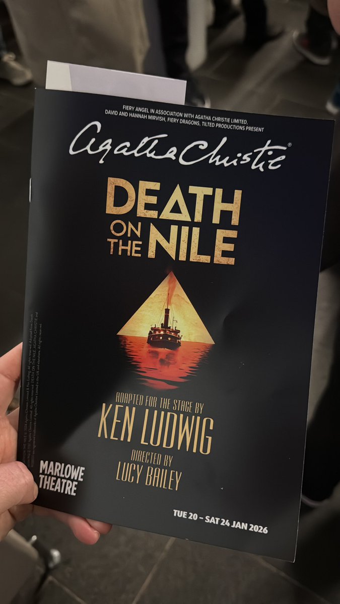 DanEnglishWrite's tweet image. At @marlowetheatre for DEATH ON THE NILE tonight! Review to come for @TheReviewsHub
