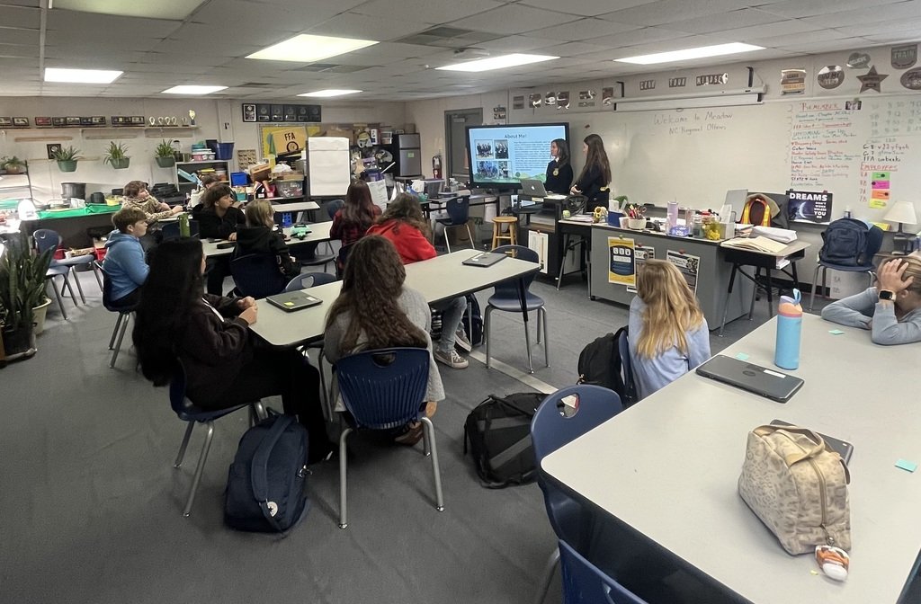 We enjoyed having two East Central Regional FFA officers visit our 7th and 8th grade Ag classes this morning! A big thank you to Carley Russell from Princeton High School and Edy Blanton from South Johnston High School for sharing valuable information and inspiring our students.