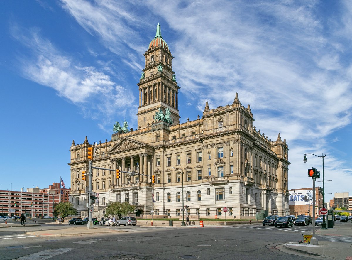 2024dion's tweet image. For my money the most beautiful vacant building in the country is the Old Wayne County Building in downtown Detroit. Empty since 2009.