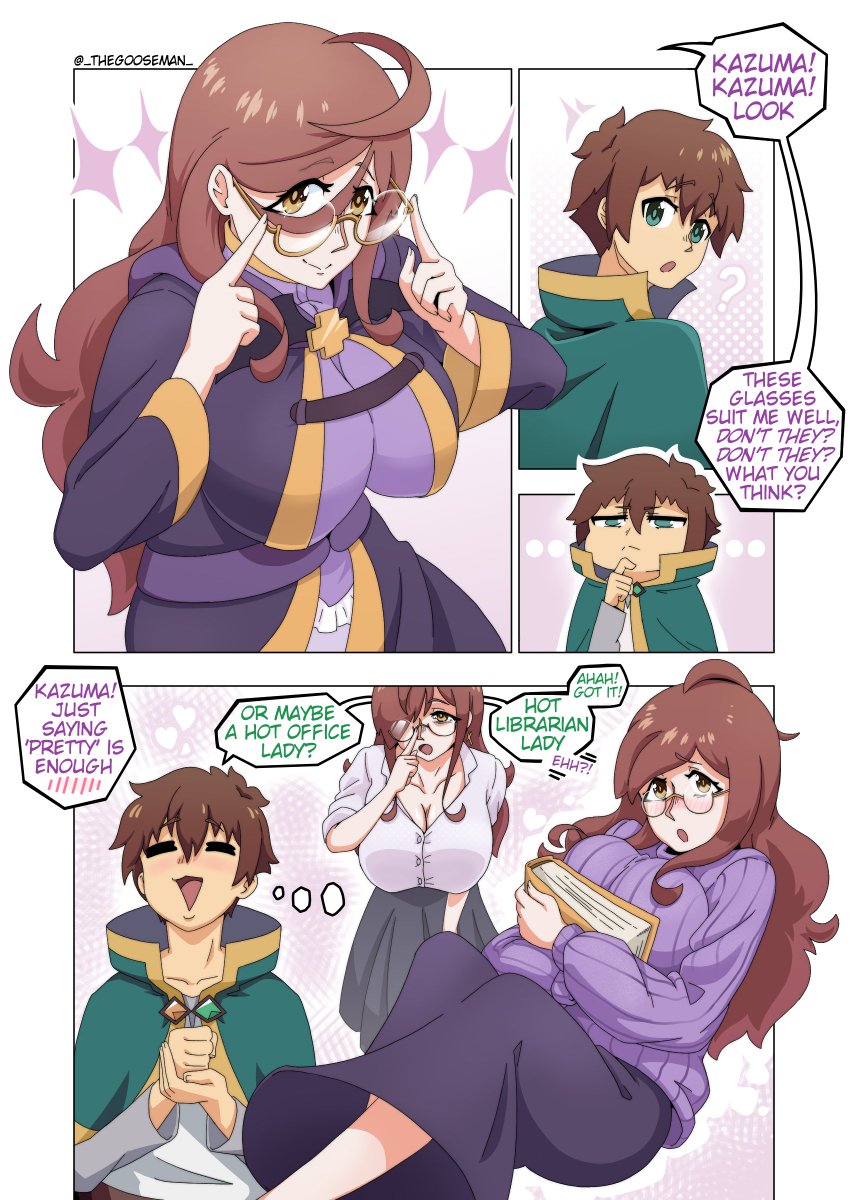 Glasses

#KonoSubarashiiSekaiNiShukufukuWo #Art #この素晴らしい世界に祝福を #このすば #Wiz #Kazuma #Wizuma