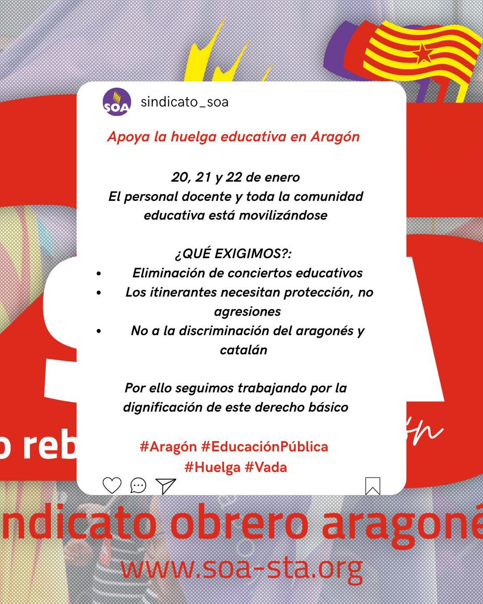 SOAEducazion's tweet photo. Sin reblar!! 💪🏻💪🏻 https://t.co/cAIWEl84HO