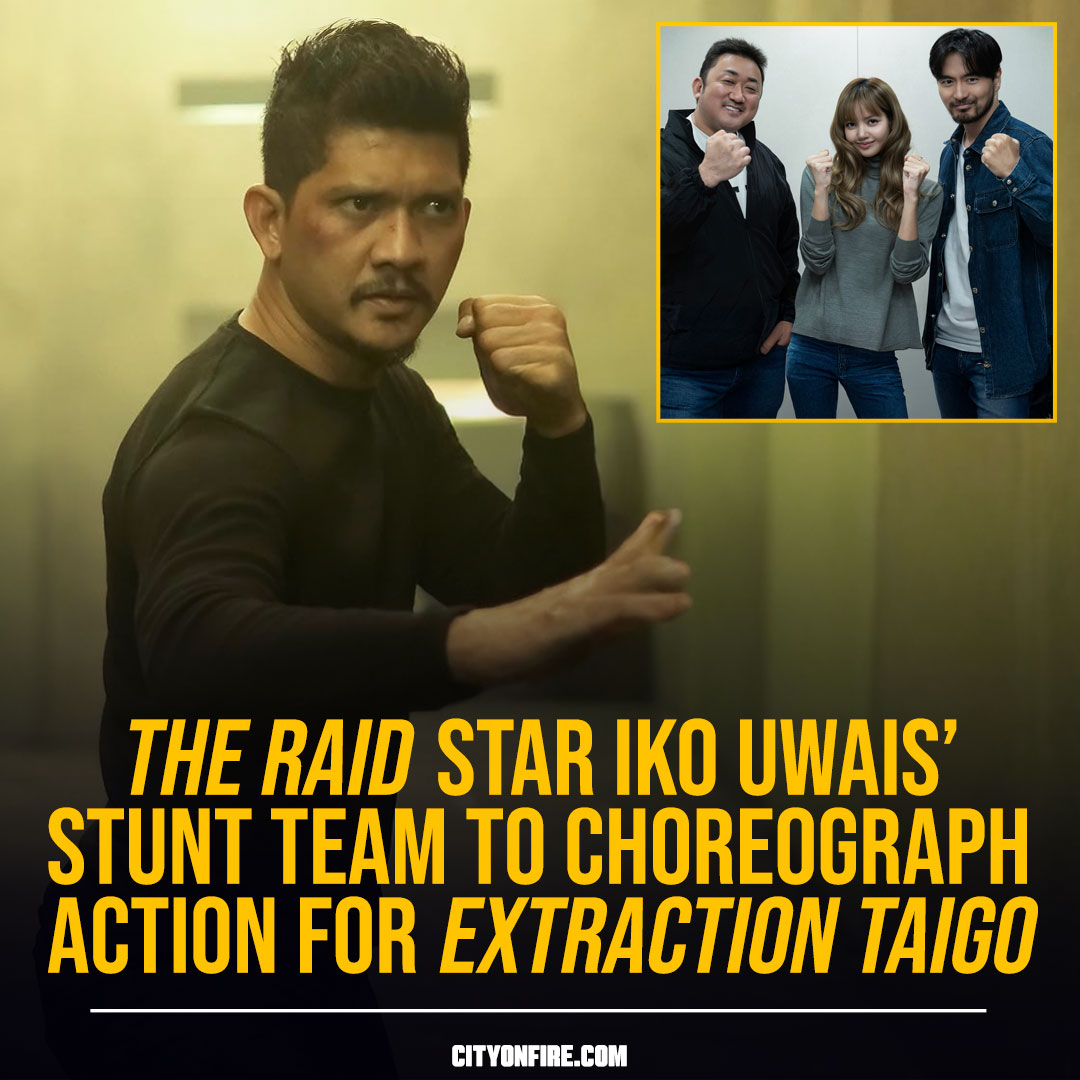 CityOnFireNews's tweet image. ‘Raid’ star Iko Uwais’ stunt team to choreograph action for Don Lee, Lisa and Lee Jin-wook’ in ‘Extraction Taigo’

Read more: cityonfire.com/extraction-tai…

#extractiontaigo #Extraction #donlee #MaDongSeok #lisa #BLACKPINK #kungfumovies #martialartsfilm #martialartsmovies #asianaction