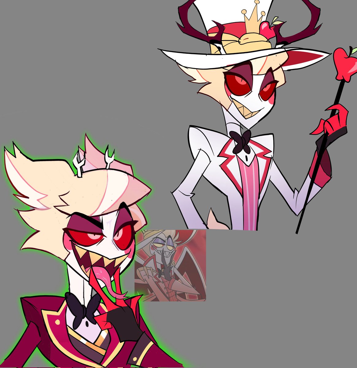 bodess_r's tweet photo. Radioapple fanchild againnnn  (The first part is in my ig😜)

#radioapple #fanart #HazbinHotel #fanchild https://t.co/3r1XwI901b
