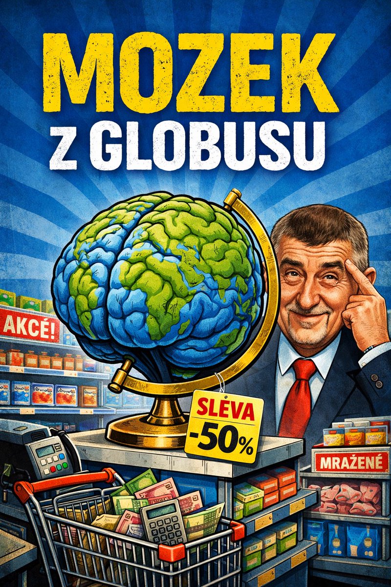 jirilobkowicz1's tweet photo. MOZEK Z GLOBUSU

Ano.
Andrej Babiš má jiný mozek. To už není názor, to je diagnóza stylu řízení.

Zatímco normální lidé používají mozek k myšlení, on ho používá jako nákupní košík. Potřebuju pochopit Grónsko? Koupím Globus. Potřebuju rozumět státu? Koupím si ho ve volbách. Potřebuju pravdu? Vymyslím si lepší.

Lidé se mu smějí. Prý proto, že mají jiný mozek než on. Ano. Mají. Ten jejich totiž rozezná mapu od hypermarketu, realitu od PR a znalost od pocitu, že „já to cítím“.

Jeho mozek funguje jednoduše:
– fakta obtěžují
– souvislosti zpomalují
– odpovědnost bolí

Naopak výborně zvládá:
– mlžit
– urážet
– tvářit se jako oběť vlastní geniality

To není mozek státníka. To je firemní software z devadesátek, kde všechno patří majiteli a pravda je to, co se hodí do tiskové zprávy.

Takže ano, Andreji, máš jiný mozek.
Ale ne proto, že by byl lepší.

Je jiný asi tak, jako je jiná účtenka než ústava.
Jako je jiný sklad než stát.
Jako je jiný Globus než Grónsko.

A lidé se nesmějí, protože ti nerozumí.
Smějí se, protože ti rozumí až příliš dobře.