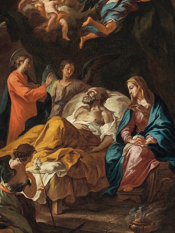 Heiliger Josef, Nährvater Jesu Christi und wahrer Bräutigam der seligsten Jungfrau Maria, bitte für uns und für die Sterbenden dieser Nacht.