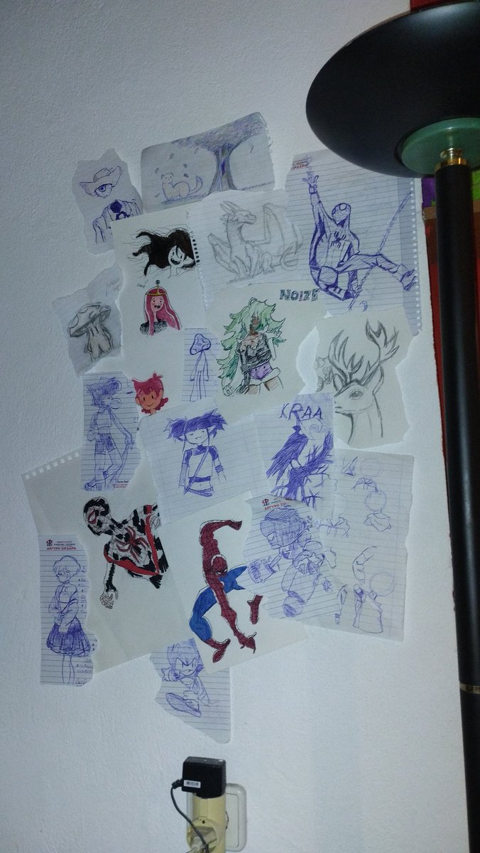 Zephyrj0_0's tweet photo. I need to start posting stuff....ART WALL https://t.co/nl0ZWb6qYz