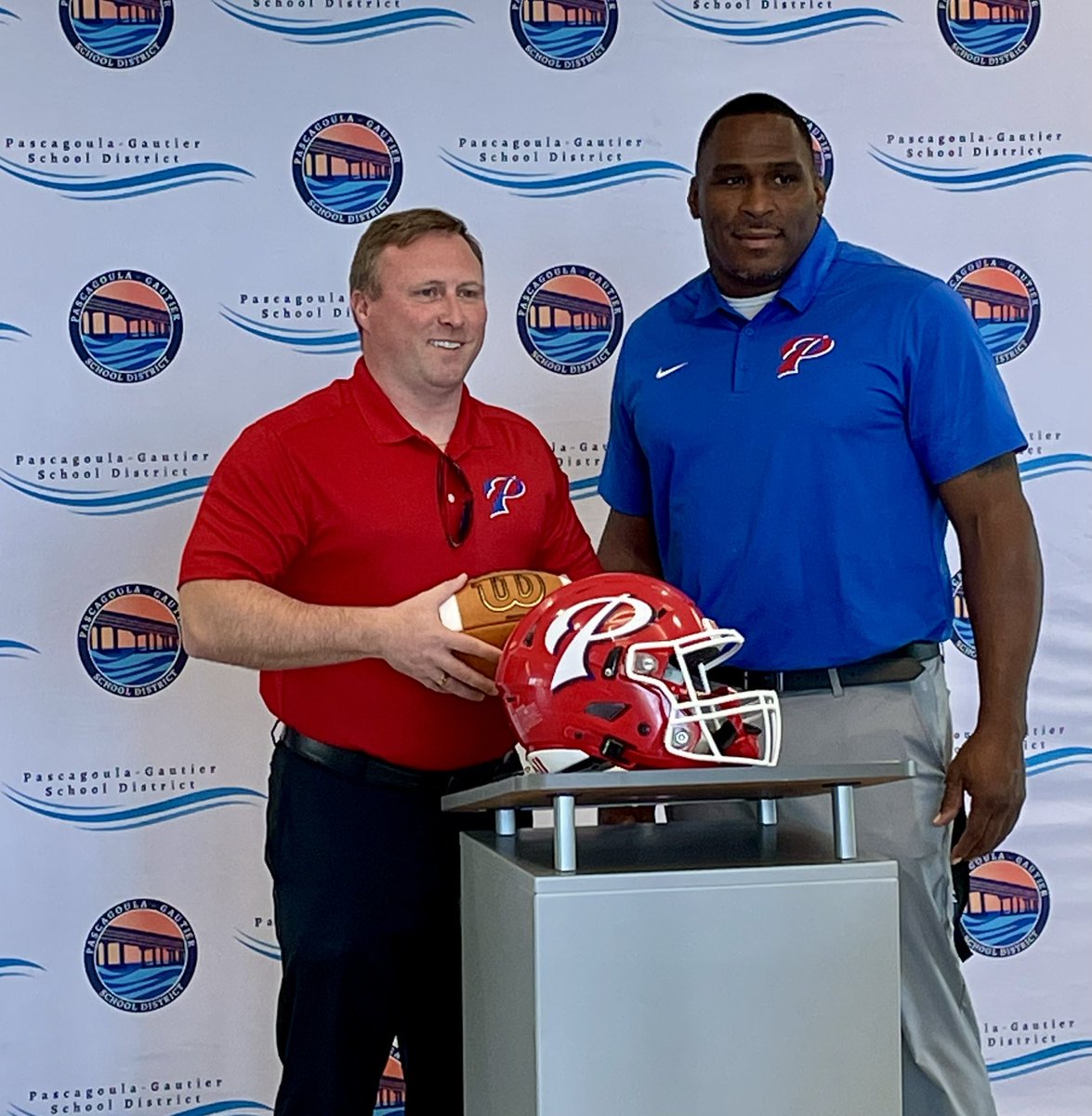AD John Archie and <a href="/coachzachgreen/">Zach Green</a> met with local media today to kick off our new Head Coach’s first official day leading the Panthers.

Hear more this evening on <a href="/WLOX/">WLOX</a> and <a href="/WXXV25/">WXXV 25</a>. #WeGoula