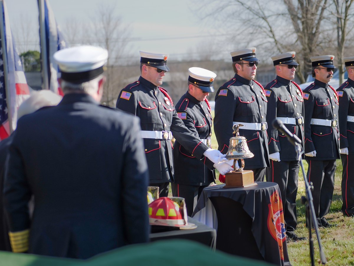 FranklinFire's tweet photo. Yesterday, family, friends, the Franklin Fire Department, and public safety agencies from across Middle Tennessee came together to honor the life of retired Franklin Fire Captain Bill Almon. 

Captain Almon retired from the FFD last year after 27 years of dedicated service. He passed away last week at the age of 49 following a courageous battle with brain cancer.

Following the funeral and ceremonial “Last Ride” through the City of Franklin, a traditional fire department graveside service was held at Spring Hill Memorial Park. Led by the Franklin Fire Department Honor Guard and accompanied by pipes and drums, the service included the ringing of the bell, taps, the folding and presentation of the American flag, and a last radio call. Captain Almon’s fire helmets from both the FFD and Williamson County Fire/Rescue, where he volunteered for 30 years, as well as his badges and pins, were presented to his family, and the ceremony concluded with a final walk-by as uniformed personnel offered a last touch in tribute.

Thank you to all who helped honor Captain Almon’s life and legacy, including Franklin Firefighter Steve Holmes, minister at Greenfield Bend Church of Christ, who officiated; photographer Amy Conner; and the Spring Hill Fire Department for assisting with the graveside service.

Read Captain Almon’s obituary here: https://t.co/oWJenkf9wQ