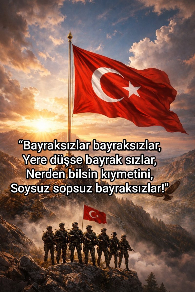 Bayrak, bir milletin onuru, namusudur.

#Bayrak namustur!
Türk Bayrağı şerefimizdir.!
Uzanan el kırılır..
Göz dikenin gözü oyulur!

 #BayrakNamustur 🇹🇷
#TürkBayrağı 
#Nusaybin