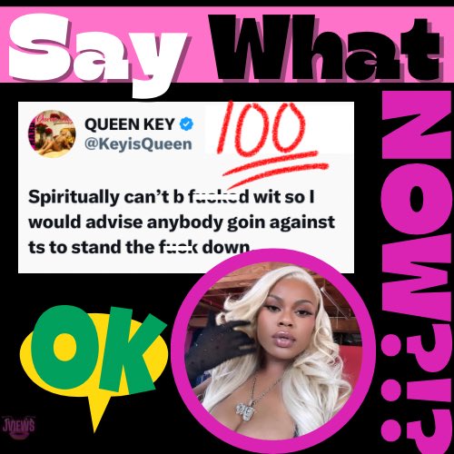 jviewsdaily's tweet photo. Queen Key said she’s spiritually protected and NOT the one to play with 😮💨💯✍🏾✨#queenkey #hiphopculture #follow #jviewsdaily https://t.co/6c9Fh1b45i