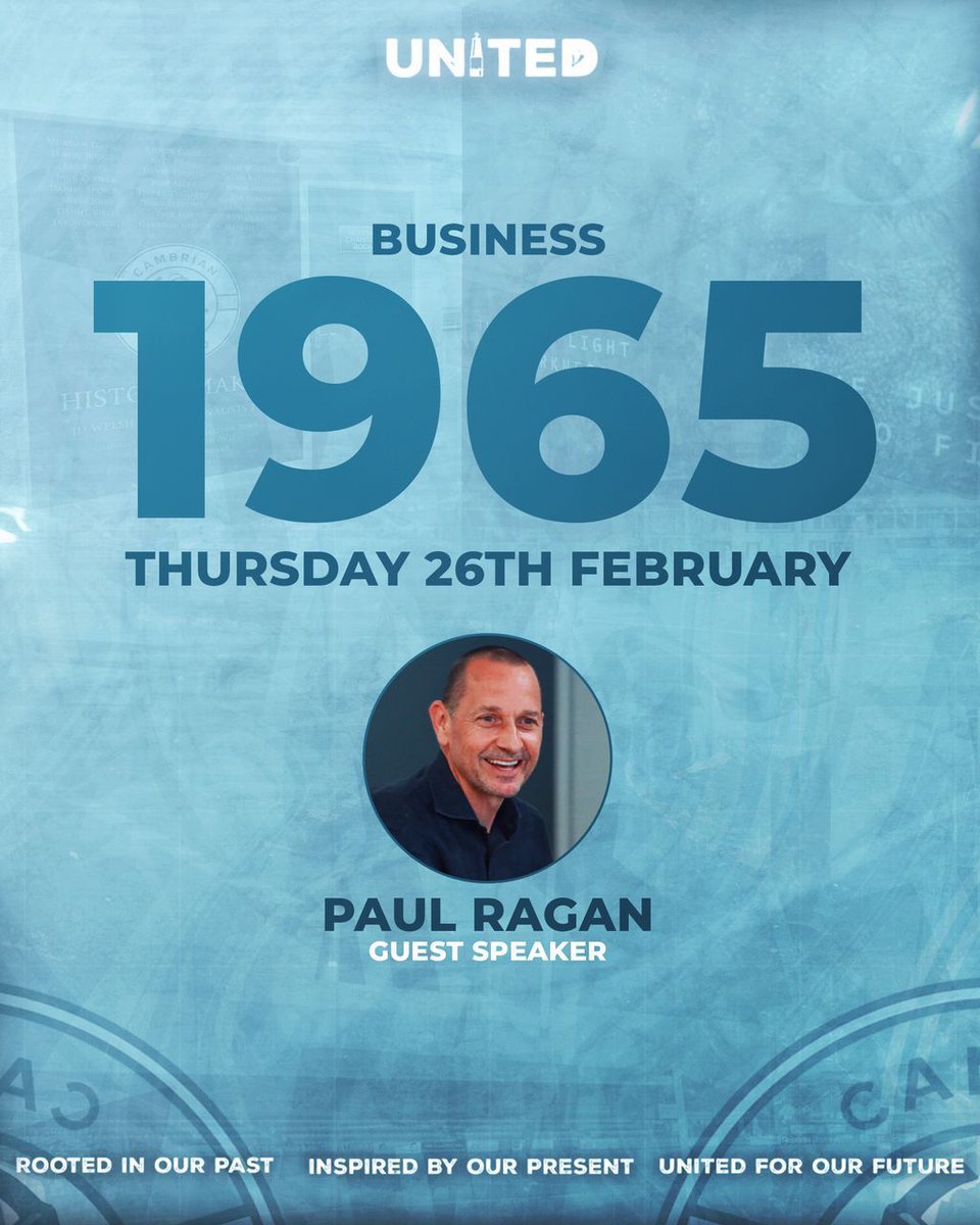 🚀 We’re excited to announce the launch of the Cambrian United 1965 Business Club!
Join us on Thursday, 26 February at 18:30 at Cambrian Lakeside &amp; Bar for an evening bringing together businesses and partners from across RCT and the wider region.

The event will feature guest
