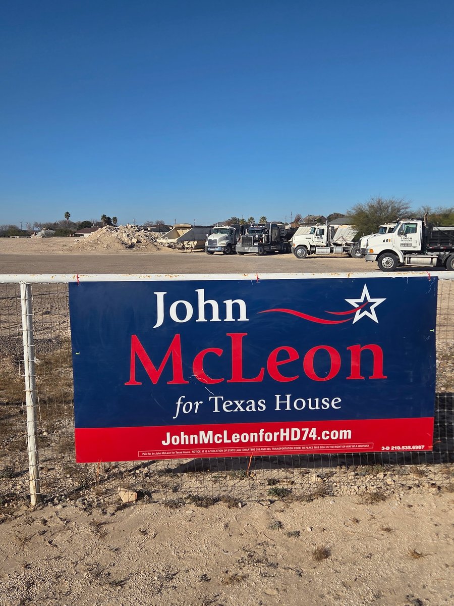johnmcleonhd74's tweet photo. Signs are popping up all across HD 74! If you still have a sign, now is the time to put it up. If you don't have a sign, you can request one at https://t.co/Xez8yUffsx https://t.co/zDocZ0tVNb