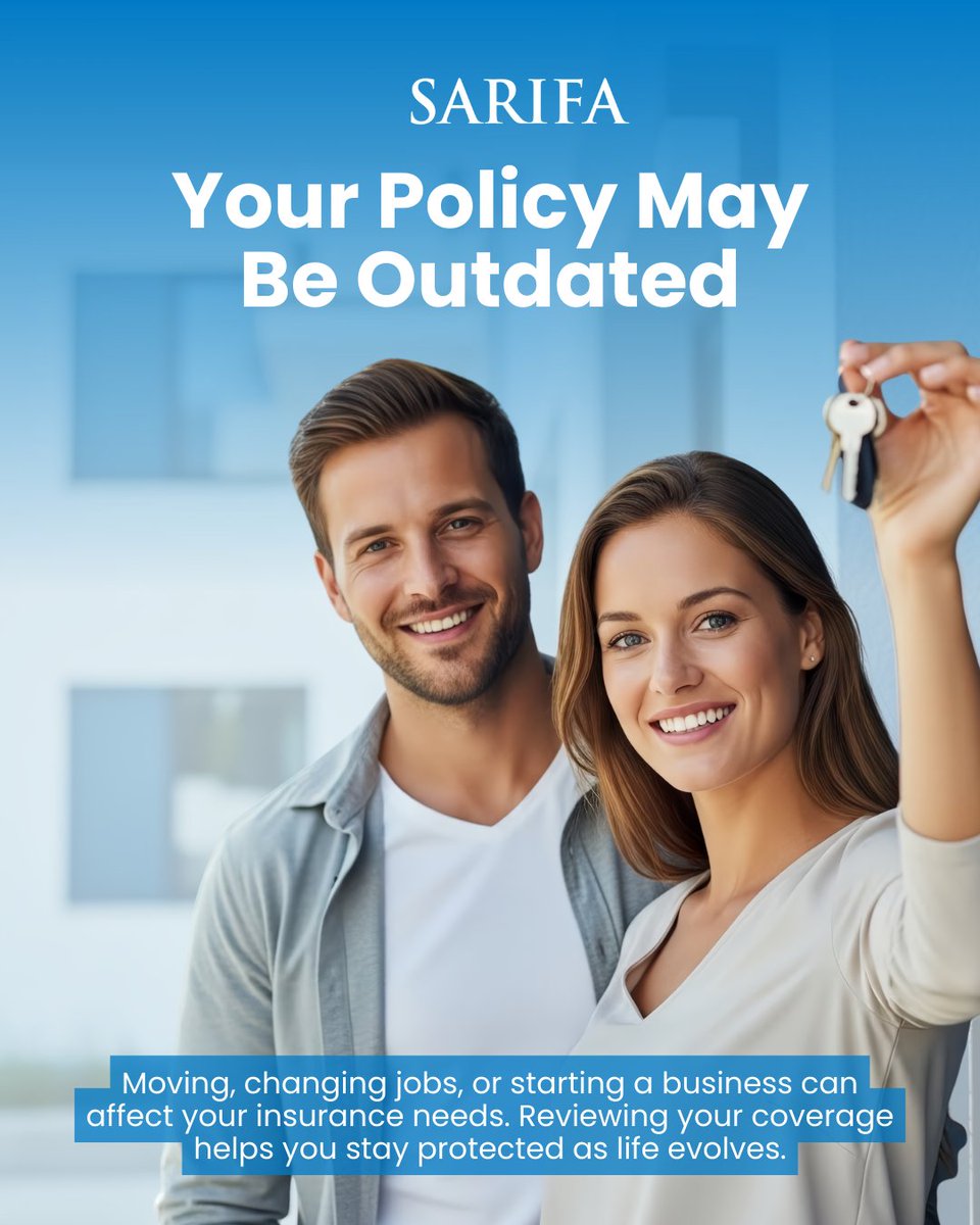sarifainsurance's tweet image. Life changes can impact your insurance needs more than you think. 

Events like moving, buying a car, or starting a business are good moments to review your coverage. 

Staying informed helps avoid gaps and surprises.

🌐 Visit: sarifa.com 

#sarifa #insurancecheck