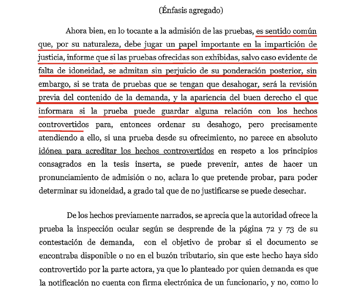 murguia_gerardo's tweet photo. Ojo con sus conceptos de impugnación. [En el buen pedir está el buen dar]
La autoridad quiso que el Magistrado “viera” en el buzón tributario el acto y su notificación para convalidar la ilegalidad vía inspección ocular.
La Sala la desechó la prueba, no podía purgar lo que la litis no abría.
Promovieron reclamación… y fue infundada, si bien no existe impedimento probatorio, estos tienen que ser idóneos y pertinentes con la litis planteada ... 😎
