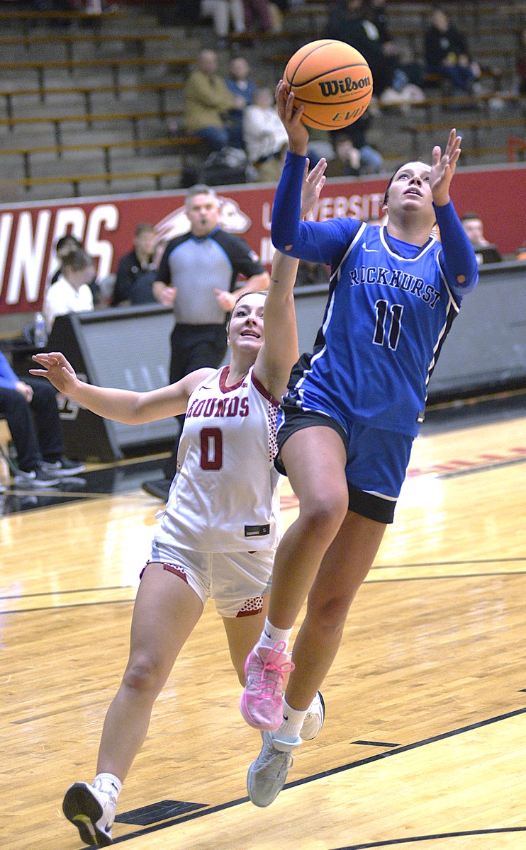 Indianapolis Indiana Rockhurst VS UIndy Women's College Basketball Jan 17 2026 Nikon D4 lens 80-200mm lens ISO 5000 shutter 1/1600 at f/3.2