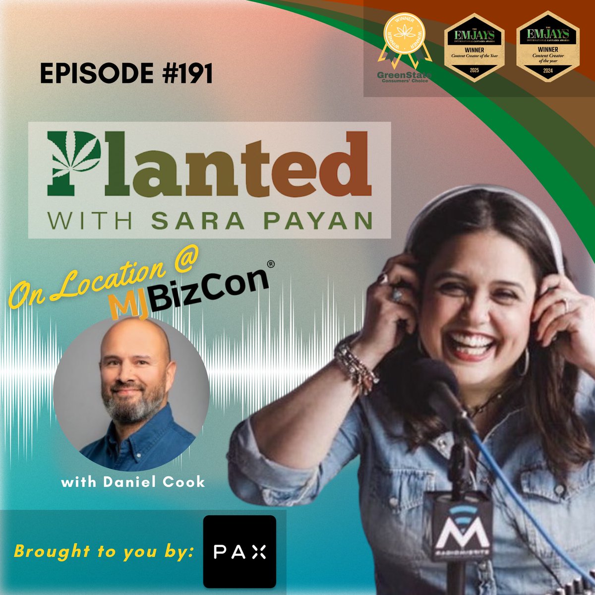 It’s Tues, &amp; the latest episode of <a href="/plantedwithsara/">Planted With Sara Payan Podcast</a> is LIVE!

<a href="/SaraMPayan/">Sara Payan</a> sits down with Dan Cook, CEO of <a href="/TrueTerpenes/">TrueTerpenes</a>

⛓️‍💥 radiomisfits.com/psp191/

This episode is brought to you by <a href="/pax_official/">PAX</a> - use code PLANTED20, for 20% off at pax.com

<a href="/JVPehrson/">Jeff Pehrson</a>