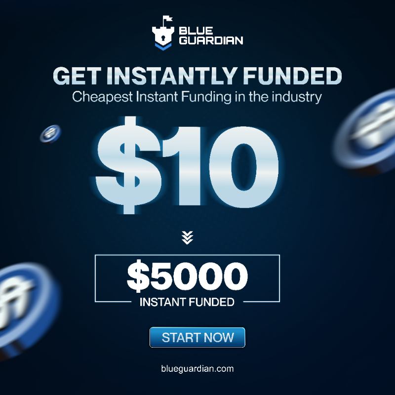 BlueGuardiancom's tweet photo. $10 for a $5,000 funded account

that's not a typo

we just made instant funding stupidly cheap

click below to get yours while you still can

limited time only..