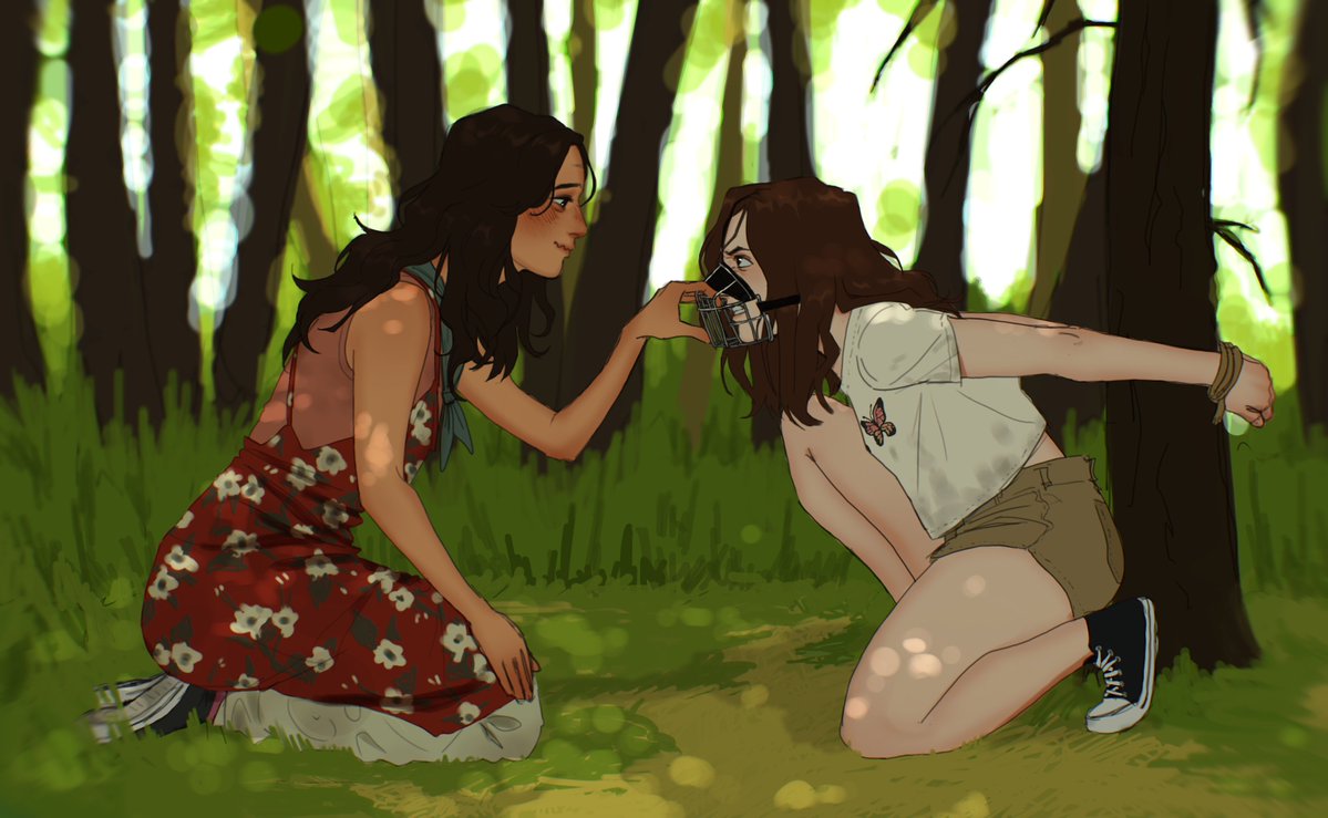 crococolol's tweet image. Commission for @ribcake17 

Lottie amazed at feral shauna