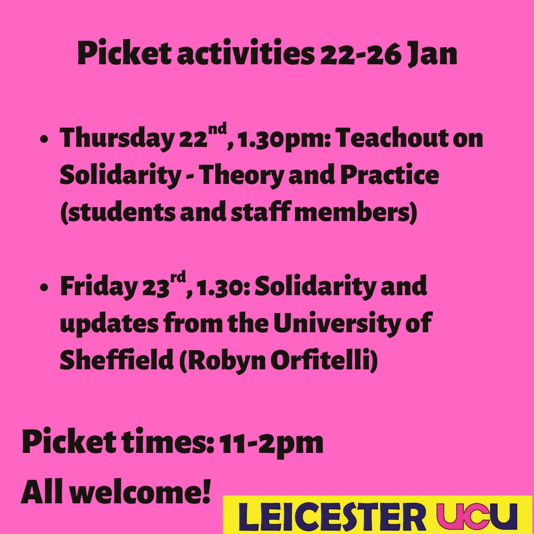 Leicester UCU tweet media