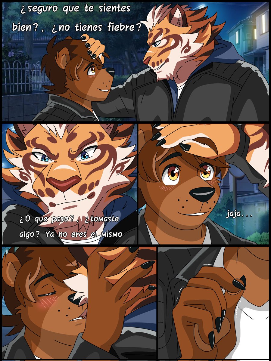 hernan_star's tweet photo. El primer beso real parte 5 🐻💕🐯
(Retrocedemos en el tiempo y veamos un poco más de la historia de amor de Hernán y Lin-Hu 💕)
#Hernán_Star #LinHu #HerLinShipping #furryfandom #furryart https://t.co/6ysZ1zlF94