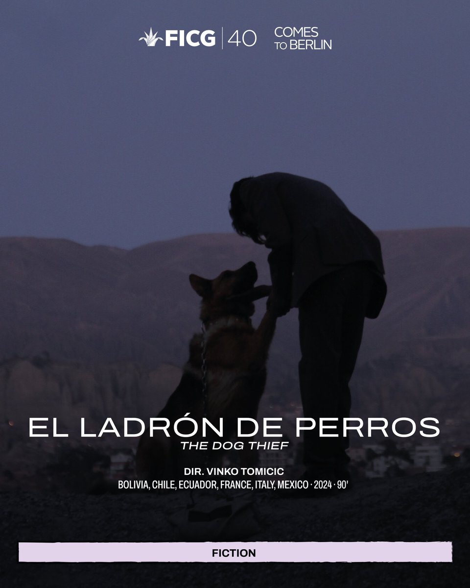FICGoficial's tweet photo. 🇲🇽🇩🇪 El Festival Internacional de Cine en Guadalajara presenta 'FICG comes to Berlin', su primera muestra internacional, con una selección de títulos destacados de sus ediciones recientes. Babylon Kino (@BABYLON_Berlin) será sede de esta muestra que invita al público a descubrir nuevas voces y miradas del cine mexicano actual.

🎬 ‘El ladrón de perros’
Martín, un lustrabotas de La Paz, decide robar el perro de su mejor cliente, un solitario sastre de quien sospecha que puede ser su padre.

📌 Esta película formó parte de la competencia oficial Largometraje Iberoamericano de Ficción en el #FICG39.