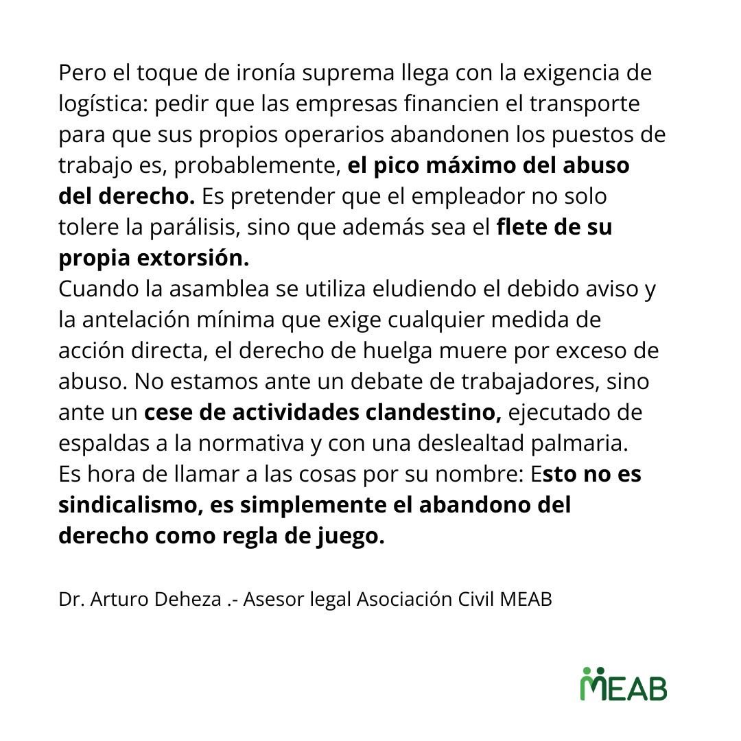 MEABArgentina's tweet photo. La asamblea como farsa: El certificado de defunción de la legalidad sindical. 

#LaJusticiaEsElCamino #Meab 

@JMilei @diegosantilli @PatoBullrich @MinCapHum_Ar https://t.co/eD7aYyZvDO