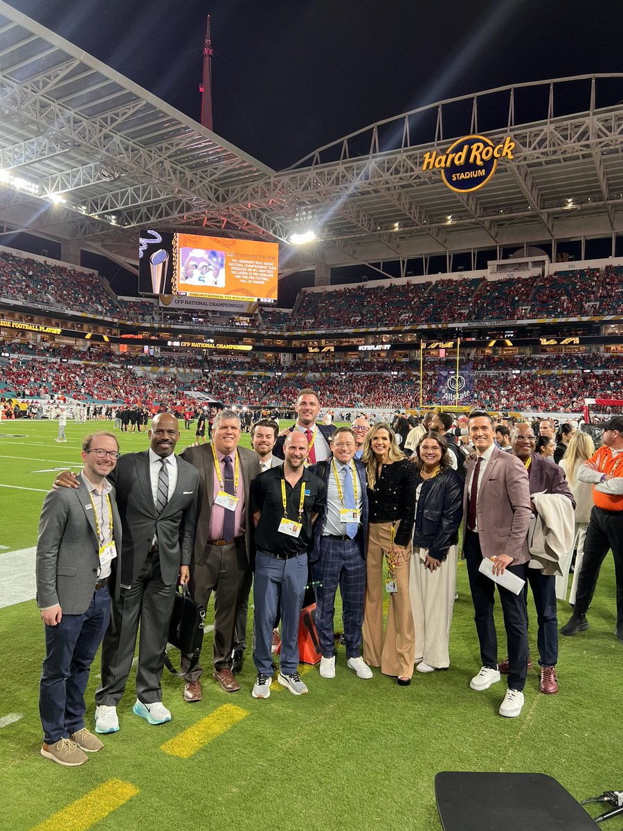 Really appreciate our outstanding <a href="/BigTenNetwork/">Big Ten Network</a> crew’s work all week in Miami <a href="/CFBPlayoff/">College Football Playoff</a>. Great to bring as much as we could of <a href="/IndianaFootball/">Indiana Football</a>’s story to the fans. Thankful for these moments!