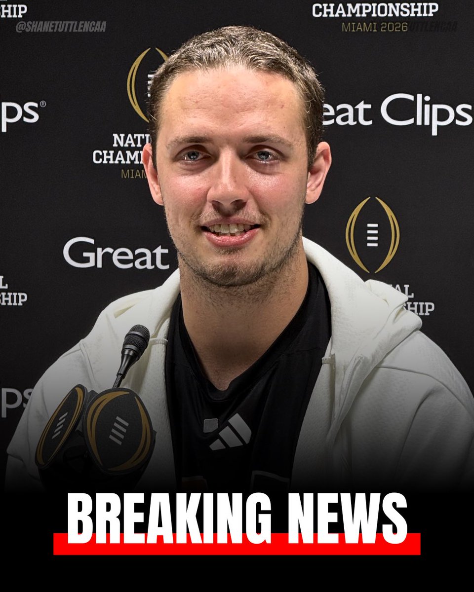 ShaneTuttleNCAA's tweet image. BREAKING: Miami QB Carson Beck says “I will be back” following his loss in the CFP National Championship.

Beck has 0 years left of college eligibility.