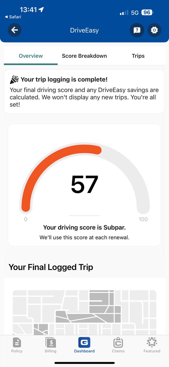 gsraina's tweet photo. @GEICO this is unfair. Despite telling you the reason for the speeds there is no response or action on my concern. https://t.co/YfKM2ySuma