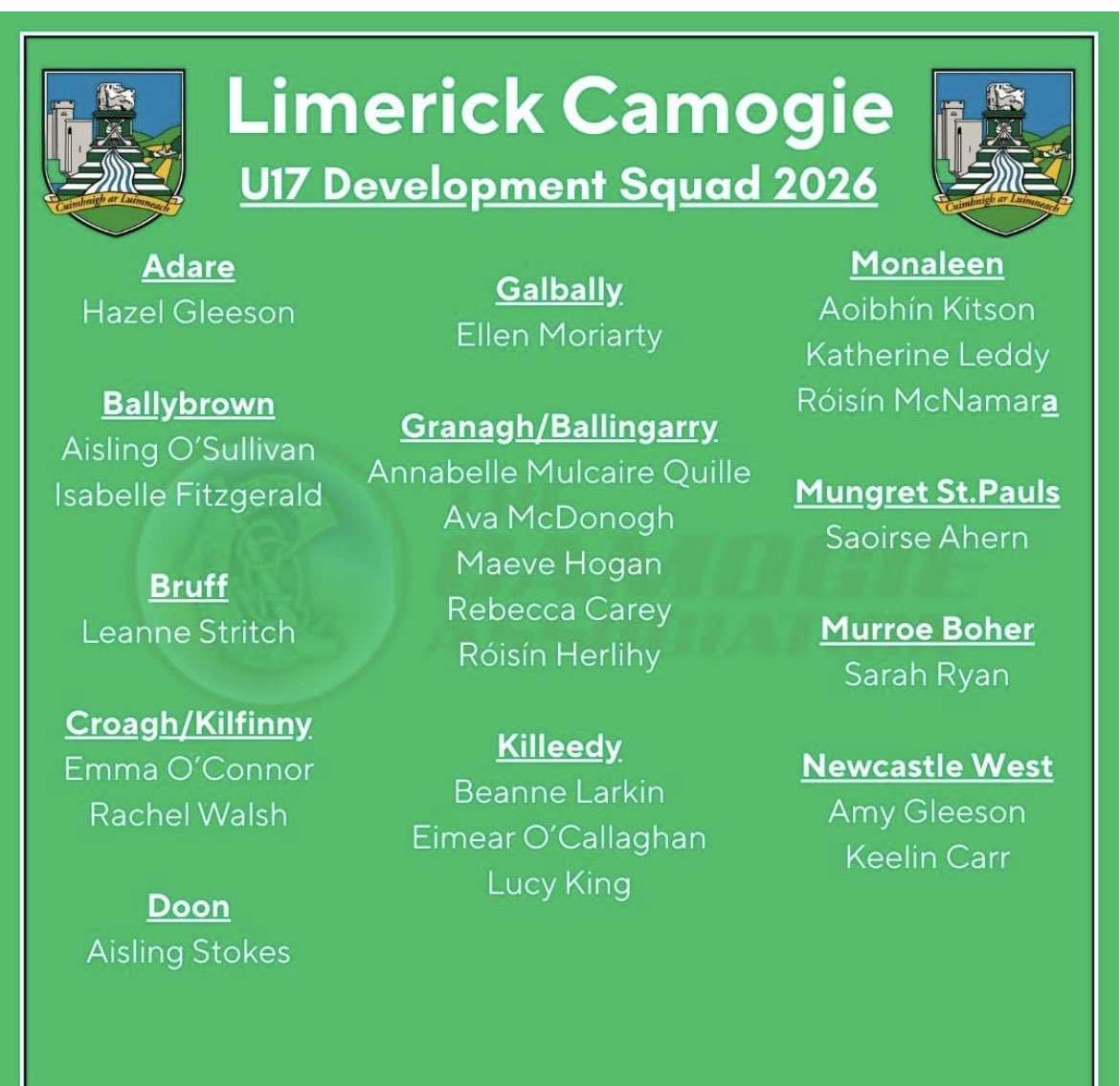 Bruff Camogie Club tweet media