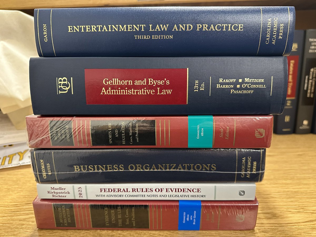 Just picked up my textbooks for the new law school semester!