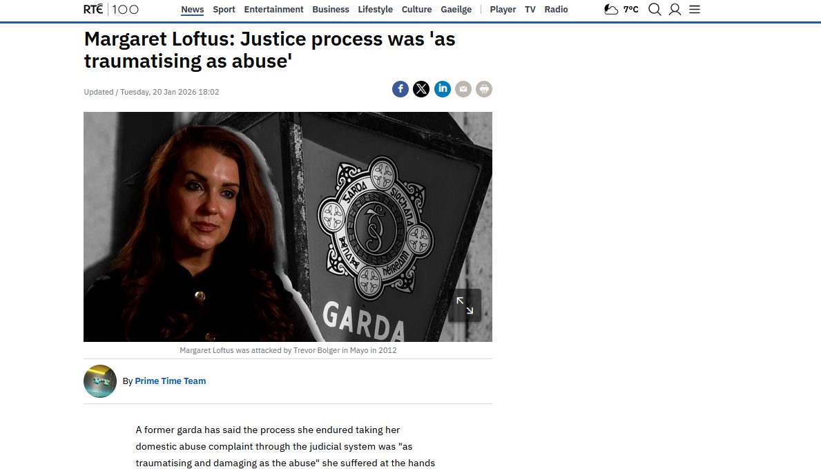 nwl88444048's tweet image. Former Garda Margaret Loftus is the former partner of Garda Trevor Bolger who was been convicted of assault on Margaret &amp;amp; given a suspended sentence. Margaret had a horrible experience with both assault &amp;amp; subsequent criminal process. She is on #rtept tonight.