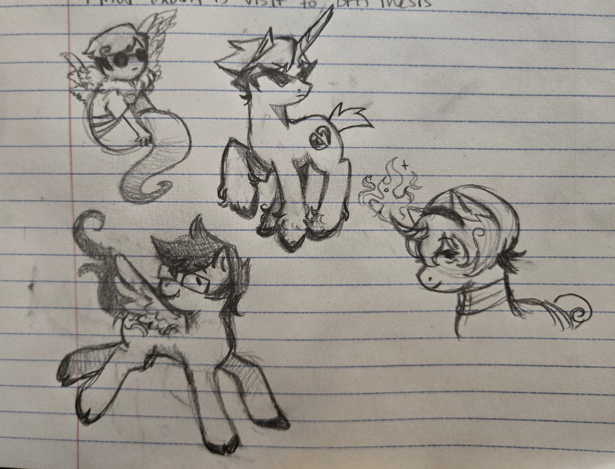 mlp homestuck doodles I did in class cause we were just going over the syllabus (GET ME OUT OF HERE)