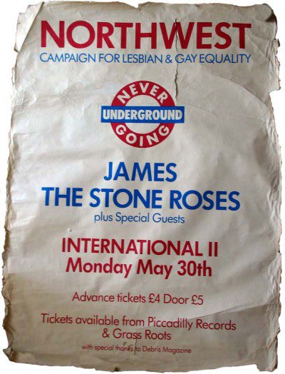 Heres an oasis fact you might not know!
The first time liam saw the stone roses (the gig that ‘changed his life’) was actually a concert advocating for gay and lesbian rights and a campaign against clause 28 - a law that would limit how homosexuality was taught in schools.