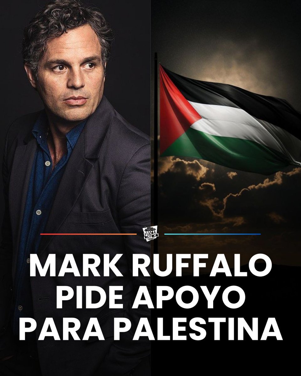 PIDE HACER LO CORRECTO! 🇵🇸 Mark Ruffalo lanzó un mensaje a sus seguidores y pidió apoyo para la gente de Palestina, que aún continúa en guerra. El actor pide ‘hacer lo correcto’ para ayudar al población vulnerable de Gaza. 

“Hacer lo correcto nace del corazón. Ayudar a la gente