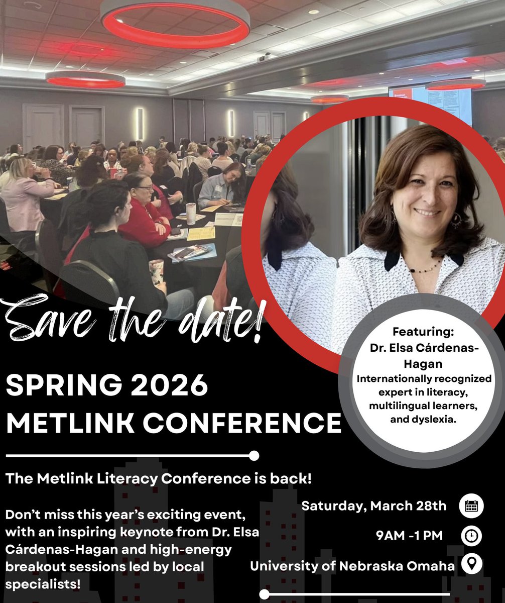 Save the Date-March 28th! 
Spring 2026 Metlink registration opens February 1st!